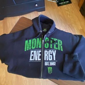 MONSTER ENERGY OG / Exclusive Only athletes gear / Heavy zippered fleece / Used
